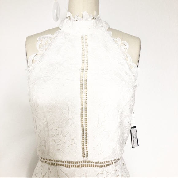 Lulus Divine Destiny White Lace Midi Dress NEW - Picture 6 of 10